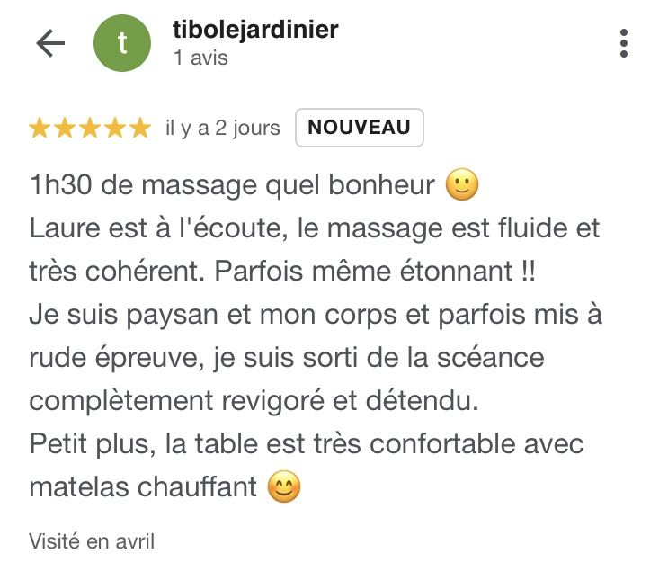Avis massage Lorient