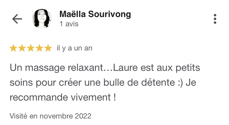 Avis massage Lorient