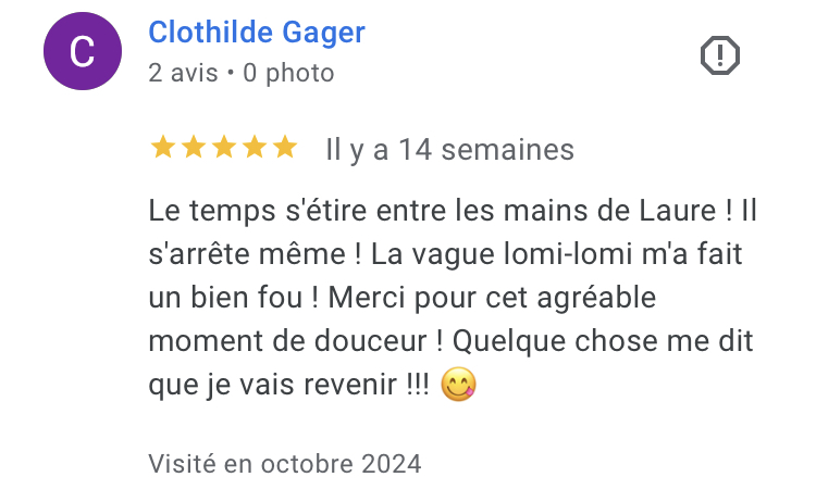 Avis massage Lorient
