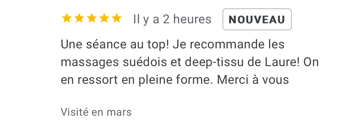 Avis massage Lorient